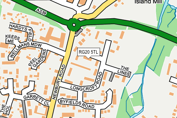 RG20 5TL map - OS OpenMap – Local (Ordnance Survey)