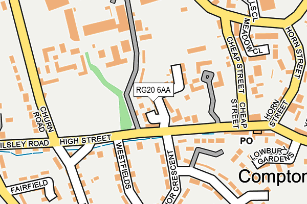 RG20 6AA map - OS OpenMap – Local (Ordnance Survey)