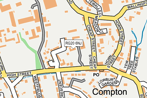 RG20 6NJ map - OS OpenMap – Local (Ordnance Survey)