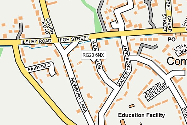 RG20 6NX map - OS OpenMap – Local (Ordnance Survey)