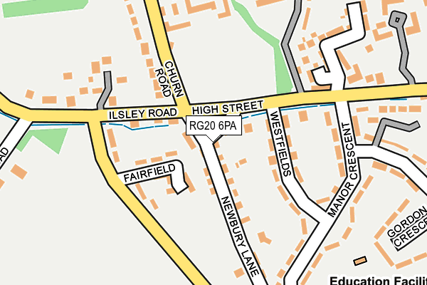 RG20 6PA map - OS OpenMap – Local (Ordnance Survey)