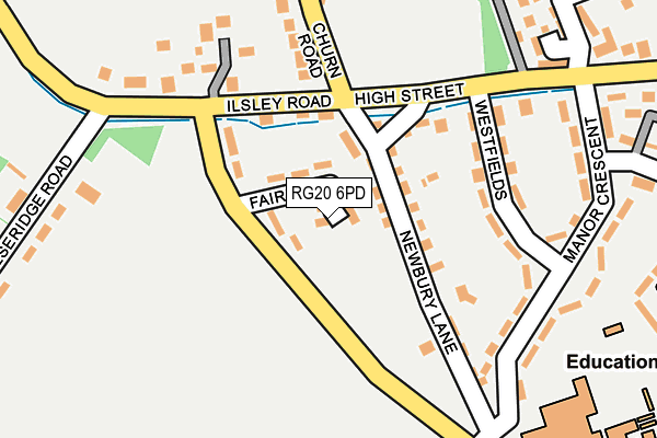 RG20 6PD map - OS OpenMap – Local (Ordnance Survey)
