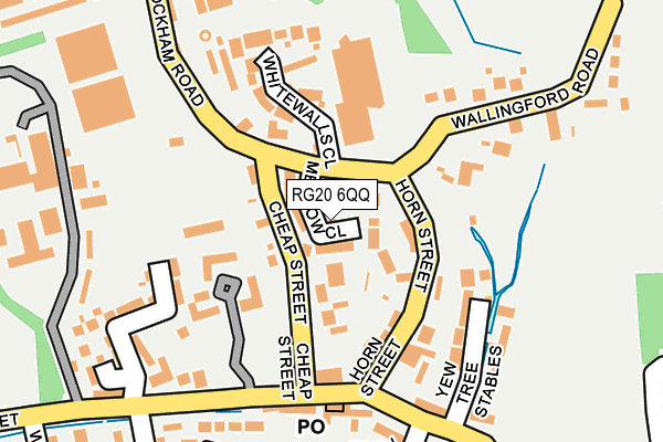 RG20 6QQ map - OS OpenMap – Local (Ordnance Survey)