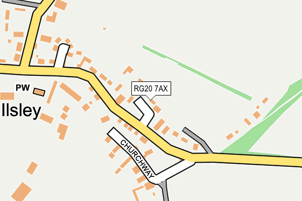 RG20 7AX map - OS OpenMap – Local (Ordnance Survey)