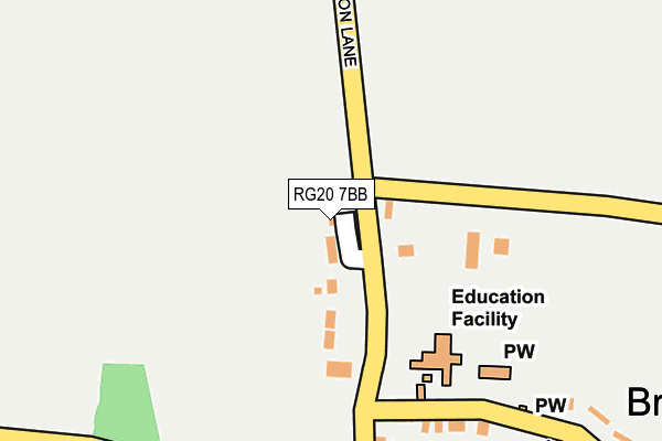 RG20 7BB map - OS OpenMap – Local (Ordnance Survey)