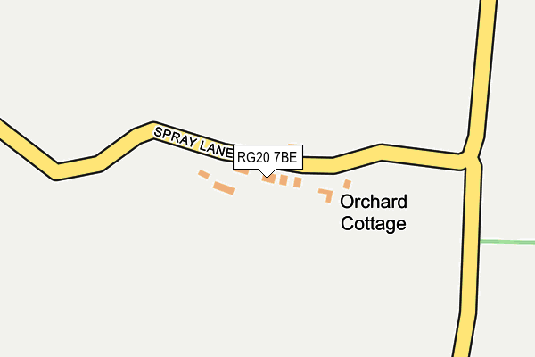 RG20 7BE map - OS OpenMap – Local (Ordnance Survey)