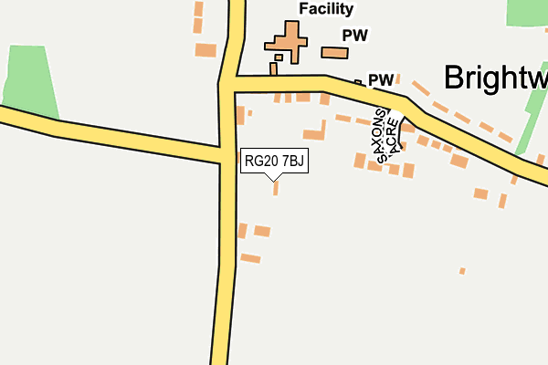 RG20 7BJ map - OS OpenMap – Local (Ordnance Survey)