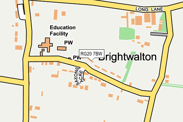 RG20 7BW map - OS OpenMap – Local (Ordnance Survey)