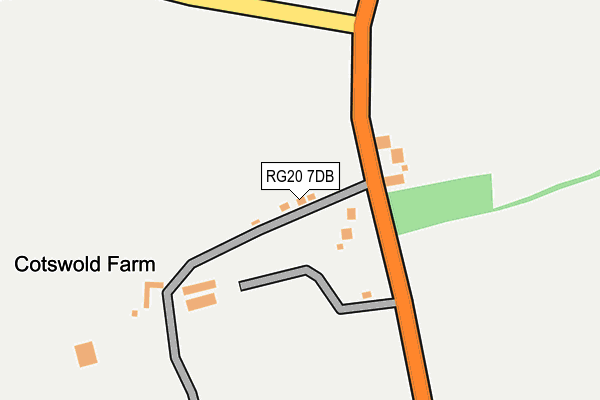 RG20 7DB map - OS OpenMap – Local (Ordnance Survey)