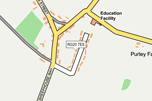 RG20 7ES map - OS OpenMap – Local (Ordnance Survey)