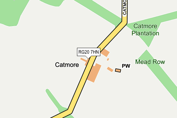 RG20 7HN map - OS OpenMap – Local (Ordnance Survey)