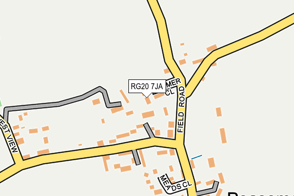 RG20 7JA map - OS OpenMap – Local (Ordnance Survey)