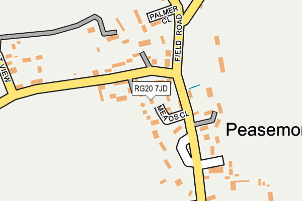 RG20 7JD map - OS OpenMap – Local (Ordnance Survey)