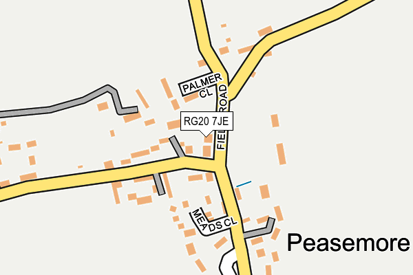 RG20 7JE map - OS OpenMap – Local (Ordnance Survey)