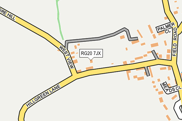 RG20 7JX map - OS OpenMap – Local (Ordnance Survey)