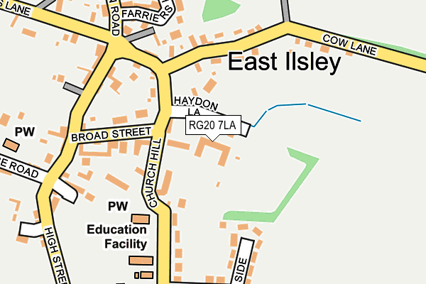 RG20 7LA map - OS OpenMap – Local (Ordnance Survey)