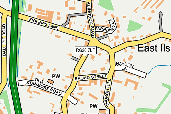 RG20 7LF map - OS OpenMap – Local (Ordnance Survey)