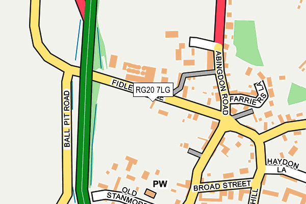 RG20 7LG map - OS OpenMap – Local (Ordnance Survey)