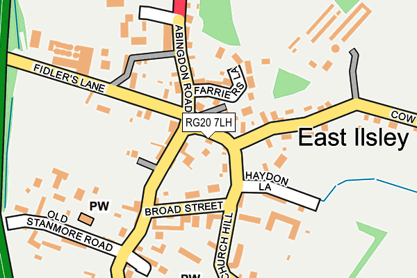 RG20 7LH map - OS OpenMap – Local (Ordnance Survey)