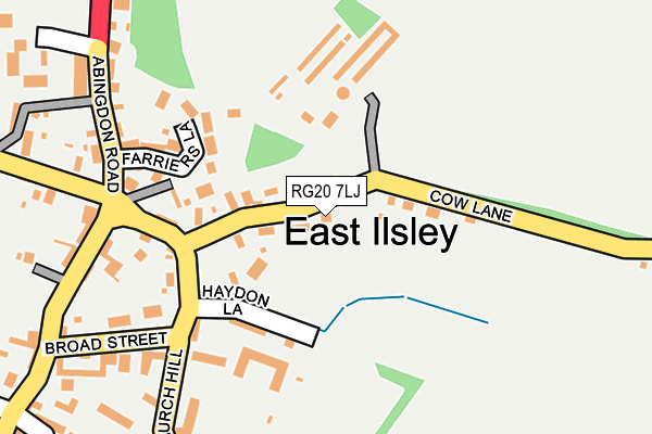 RG20 7LJ map - OS OpenMap – Local (Ordnance Survey)