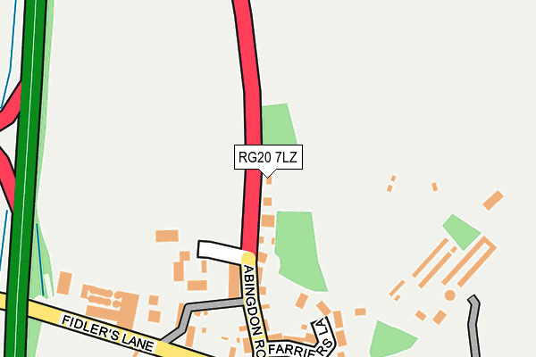 RG20 7LZ map - OS OpenMap – Local (Ordnance Survey)