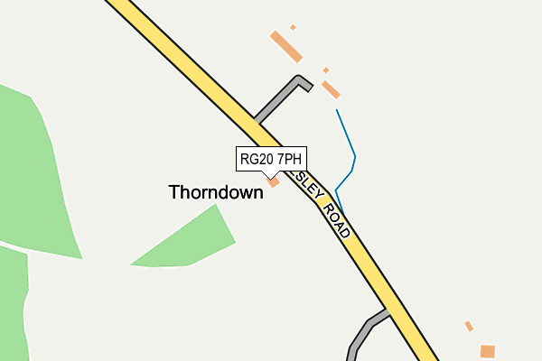 RG20 7PH map - OS OpenMap – Local (Ordnance Survey)