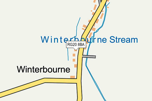 RG20 8BA map - OS OpenMap – Local (Ordnance Survey)