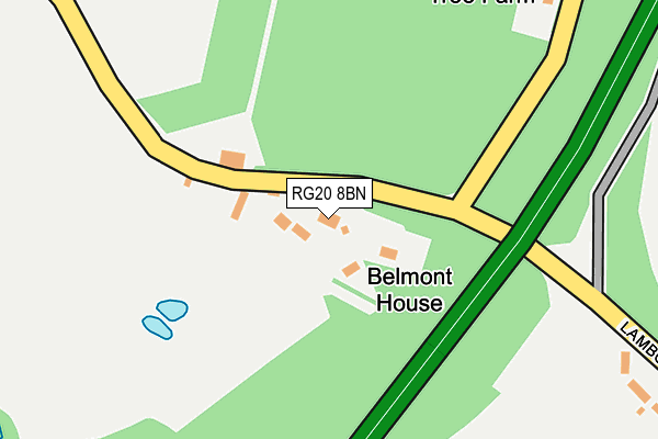 RG20 8BN map - OS OpenMap – Local (Ordnance Survey)