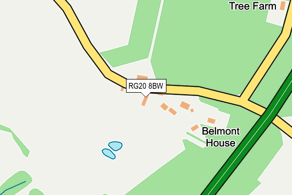 RG20 8BW map - OS OpenMap – Local (Ordnance Survey)