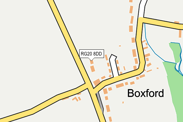 RG20 8DD map - OS OpenMap – Local (Ordnance Survey)