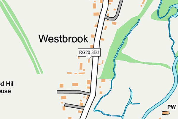 RG20 8DJ map - OS OpenMap – Local (Ordnance Survey)