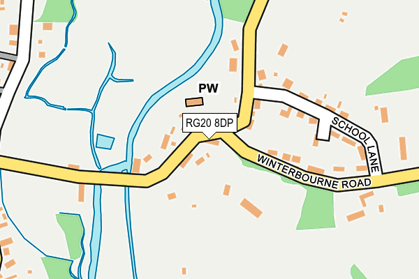 RG20 8DP map - OS OpenMap – Local (Ordnance Survey)