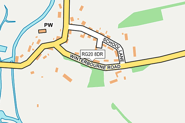 RG20 8DR map - OS OpenMap – Local (Ordnance Survey)