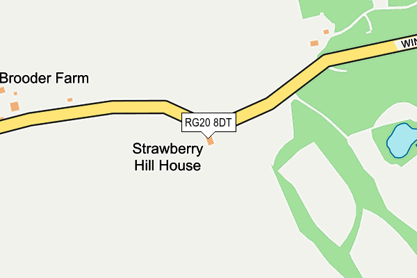 RG20 8DT map - OS OpenMap – Local (Ordnance Survey)