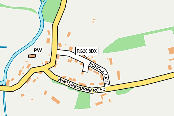 RG20 8DX map - OS OpenMap – Local (Ordnance Survey)