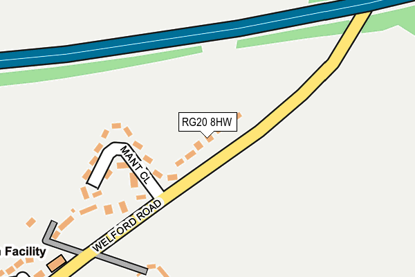 RG20 8HW map - OS OpenMap – Local (Ordnance Survey)