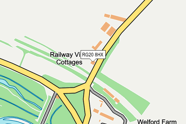 RG20 8HX map - OS OpenMap – Local (Ordnance Survey)