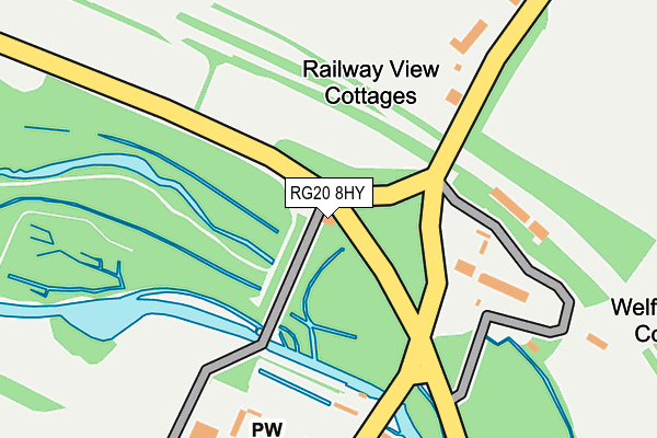 RG20 8HY map - OS OpenMap – Local (Ordnance Survey)