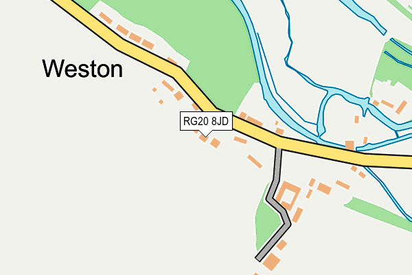 RG20 8JD map - OS OpenMap – Local (Ordnance Survey)