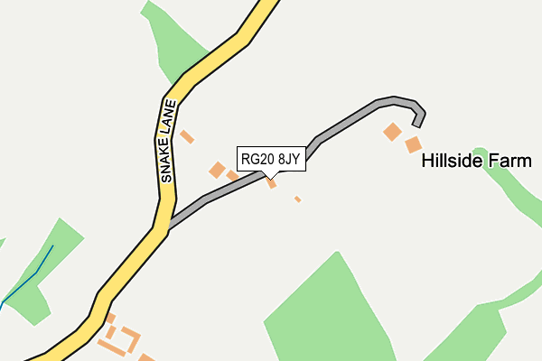 RG20 8JY map - OS OpenMap – Local (Ordnance Survey)