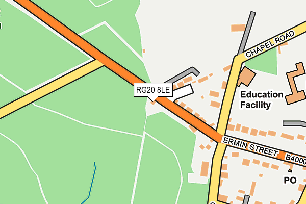 RG20 8LE map - OS OpenMap – Local (Ordnance Survey)