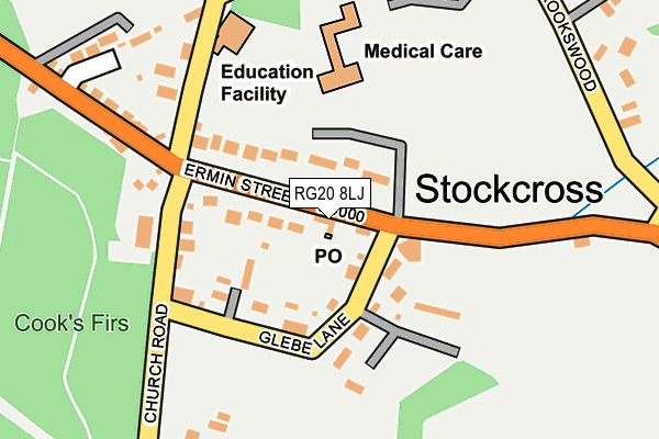 RG20 8LJ map - OS OpenMap – Local (Ordnance Survey)