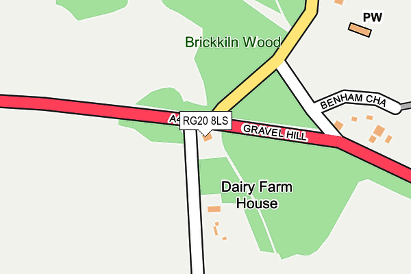 RG20 8LS map - OS OpenMap – Local (Ordnance Survey)