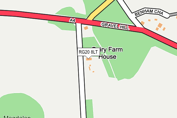 RG20 8LT map - OS OpenMap – Local (Ordnance Survey)