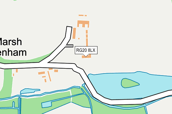 RG20 8LX map - OS OpenMap – Local (Ordnance Survey)