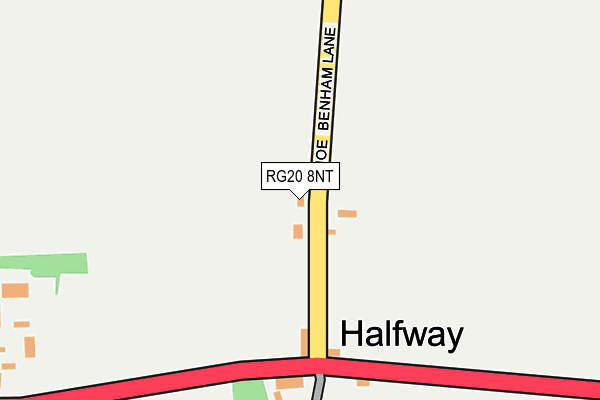 RG20 8NT map - OS OpenMap – Local (Ordnance Survey)