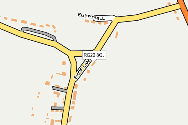 RG20 8QJ map - OS OpenMap – Local (Ordnance Survey)