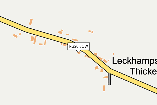 RG20 8QW map - OS OpenMap – Local (Ordnance Survey)