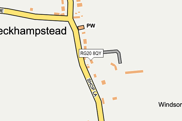 RG20 8QY map - OS OpenMap – Local (Ordnance Survey)