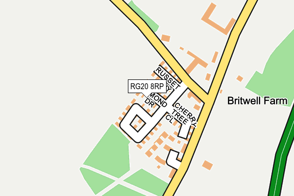 RG20 8RP map - OS OpenMap – Local (Ordnance Survey)